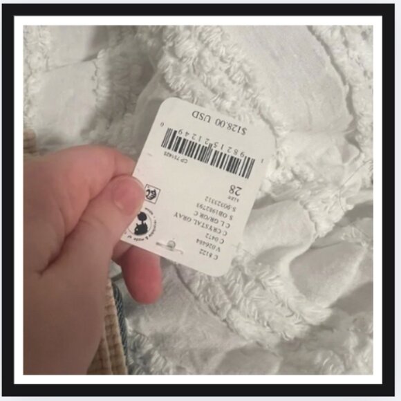 Free People We The Free Good Luck Mid-Rise Cord Barrel Jeans Pants - Picture 3 of 4